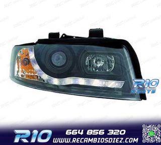 FAROS AUDI A4 B6 LIMOUSINE AVANT 00-04 LUZ DIURNA LED FONDO