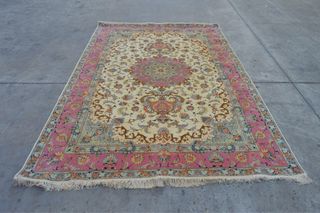 Alfombra Persa Tabriz Lana y Seda