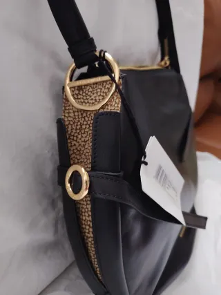 Borsa Borbonese Nera Pelle