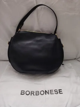 Borsa Borbonese Nera Pelle