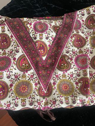 Túnica playera estampada talla única