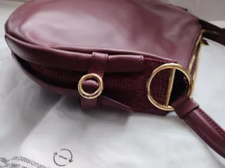 Borbonese borsa in pelle bordeaux