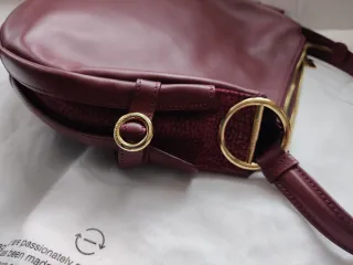 Borbonese borsa in pelle bordeaux