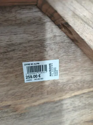 Baúl Madera y Piel. Marca- Maisons du Monde