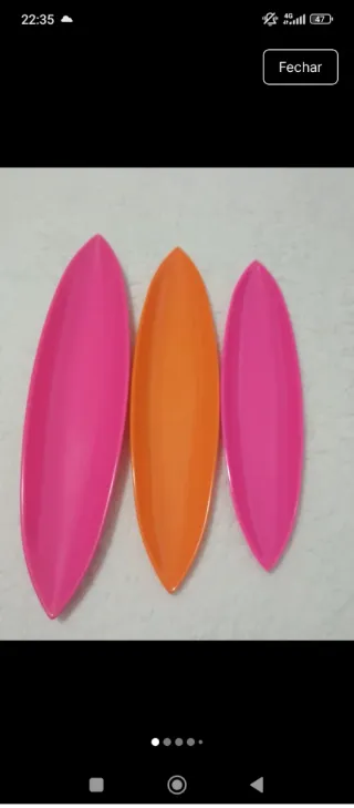 Conjunto 3 peças decoração mesa(vendo individual).