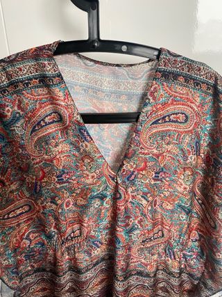 Túnica playera multicolor talla única