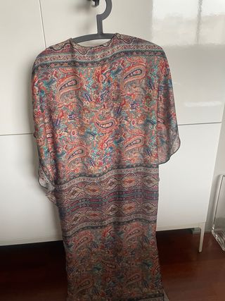 Túnica playera multicolor talla única