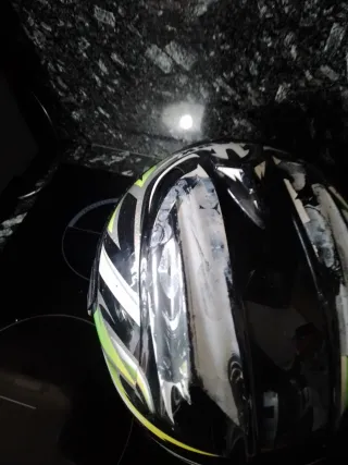 Casco Shark Verde y Blanco