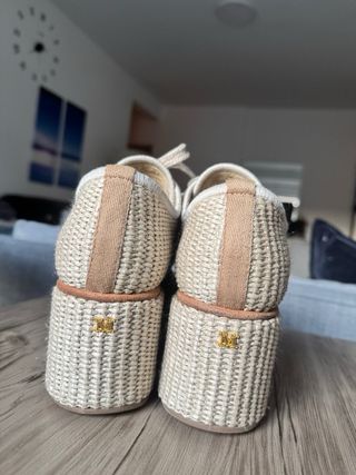 Max Mara Bilbao Plataforma Alpargatas Beige
