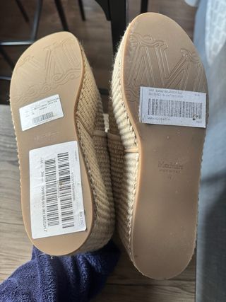 Max Mara Bilbao Plataforma Alpargatas Beige