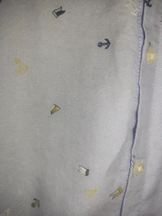 Camisa niño Okaidi azul estampada T12