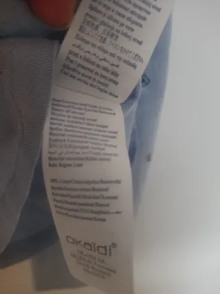 Camisa niño Okaidi azul estampada T12