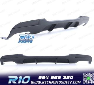 DIFUSOR BMW E90 E91 LOOK M PERFORMANCE NEGRO MATE