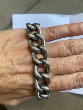 Pulsera Lotus Acero Plateada