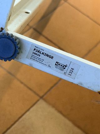 Estantería IKEA FJÄLKINGE Blanca Metálica