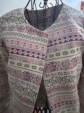 Abrigo de entretiempo estampado