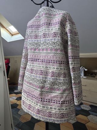 Abrigo de entretiempo estampado