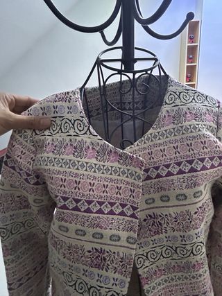 Abrigo de entretiempo estampado