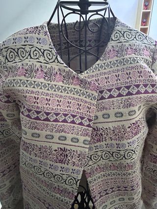 Abrigo de entretiempo estampado