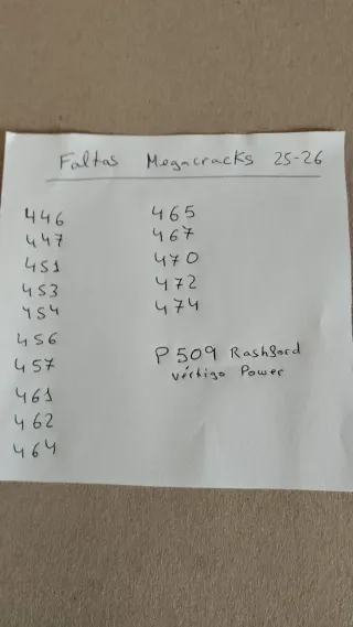 Cromos Megacraks 25/26