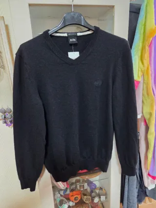 Jersey Lana Mujer Hugo Boss Negro