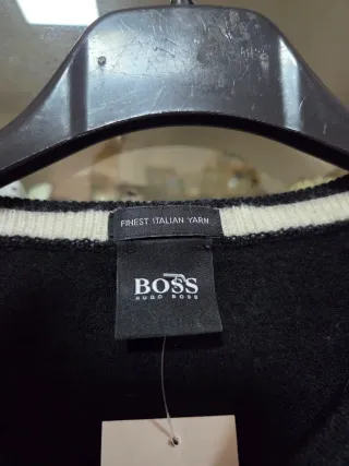 Jersey Lana Mujer Hugo Boss Negro