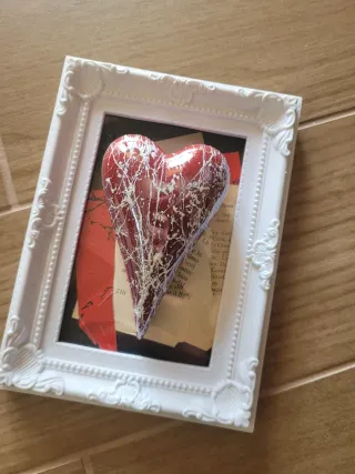 Quadro Pop Art Cuore Rosso