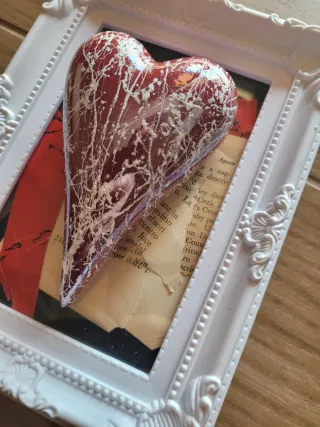 Quadro Pop Art Cuore Rosso