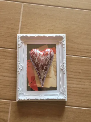 Quadro Pop Art Cuore Rosso