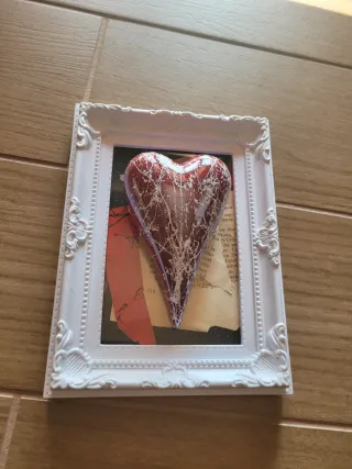 Quadro Pop Art Cuore Rosso