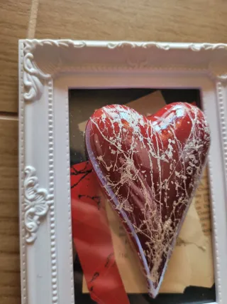 Quadro Pop Art Cuore Rosso