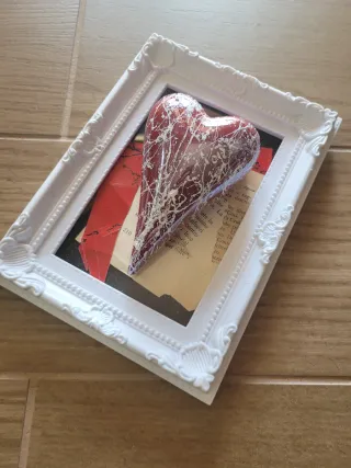 Quadro Pop Art Cuore Rosso