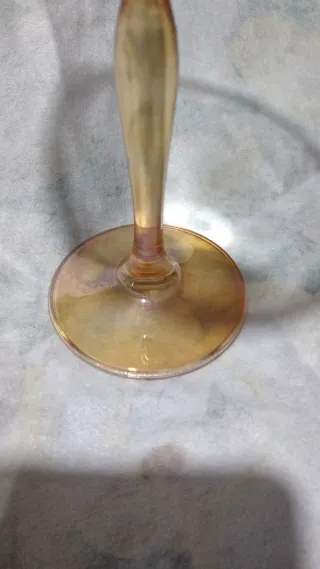 Calice vintage Bohemia dorato