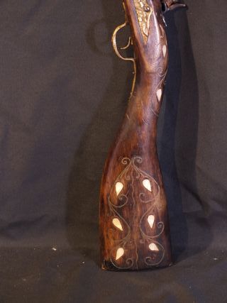 giocattolo fucile antico vittoriano 1800 decorato