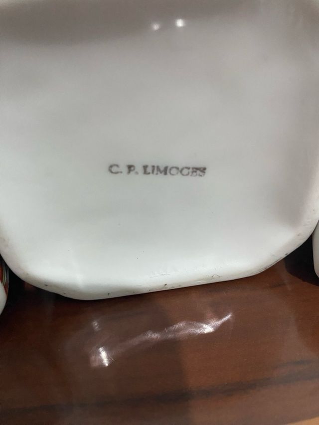 Frascos de porcelana Limoges decorados