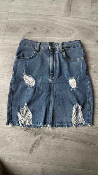 Falda vaquera mini Pull&Bear Snoopy