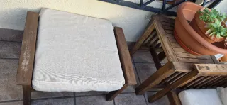 Conjunto Terraza Teca: Sofá, Mesas y sillones