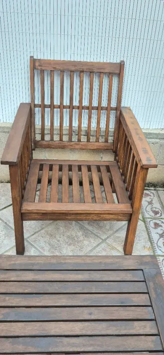 Conjunto Terraza Teca: Sofá, Mesas y sillones