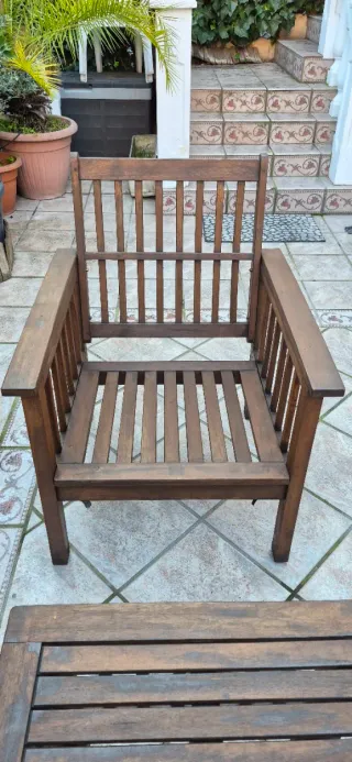 Conjunto Terraza Teca: Sofá, Mesas y sillones