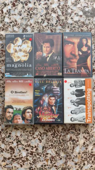 LOTE VHS CAJA VIDEOCLUB HOLLYWOOD ACCION AVENTURA
