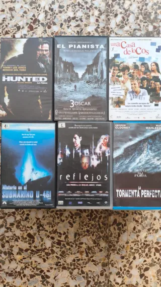 LOTE VHS CAJA VIDEOCLUB HOLLYWOOD ACCION AVENTURA