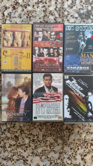 LOTE VHS CAJA VIDEOCLUB HOLLYWOOD ACCION AVENTURA