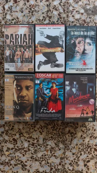 LOTE VHS CAJA VIDEOCLUB HOLLYWOOD ACCION AVENTURA