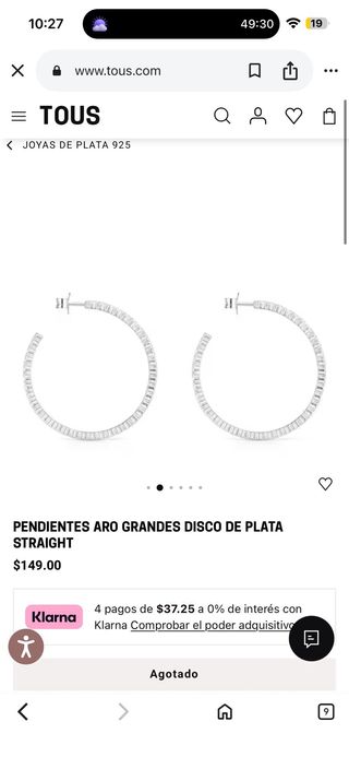 Pendientes Tous Oso Plata