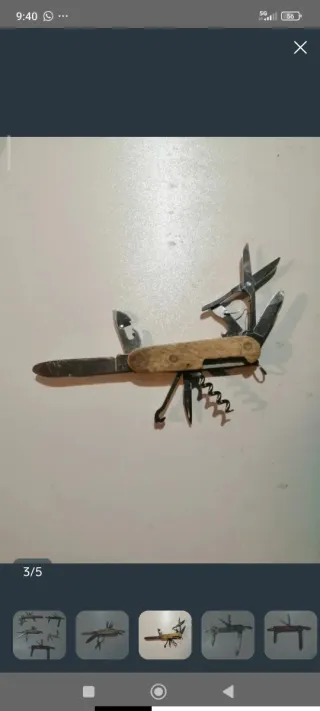 Navajas y multiusos antiguos