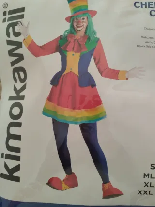 Disfraz Payaso Kimokawaii Talla S