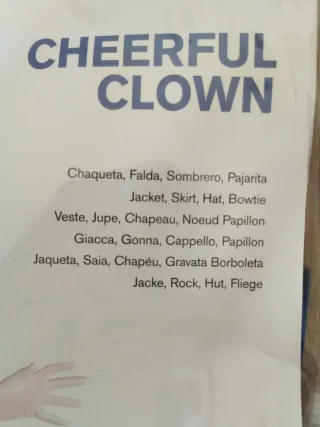 Disfraz Payaso Kimokawaii Talla S