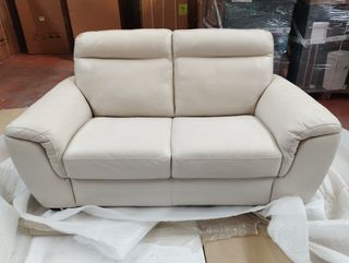 Sofá Natuzzi Piel Beige Nuevo