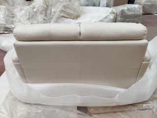 Sofá Natuzzi Piel Beige Nuevo
