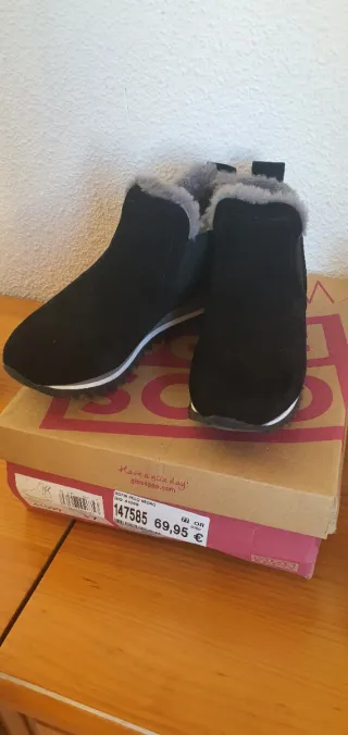 Botines Giuseppe Mujer Negro/Plata